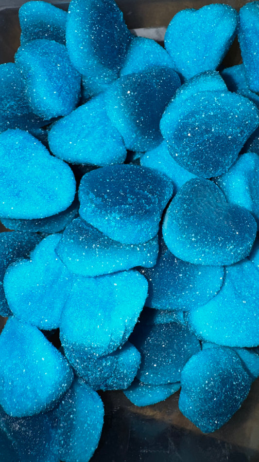 Coeur framboises 3d fourée 50g